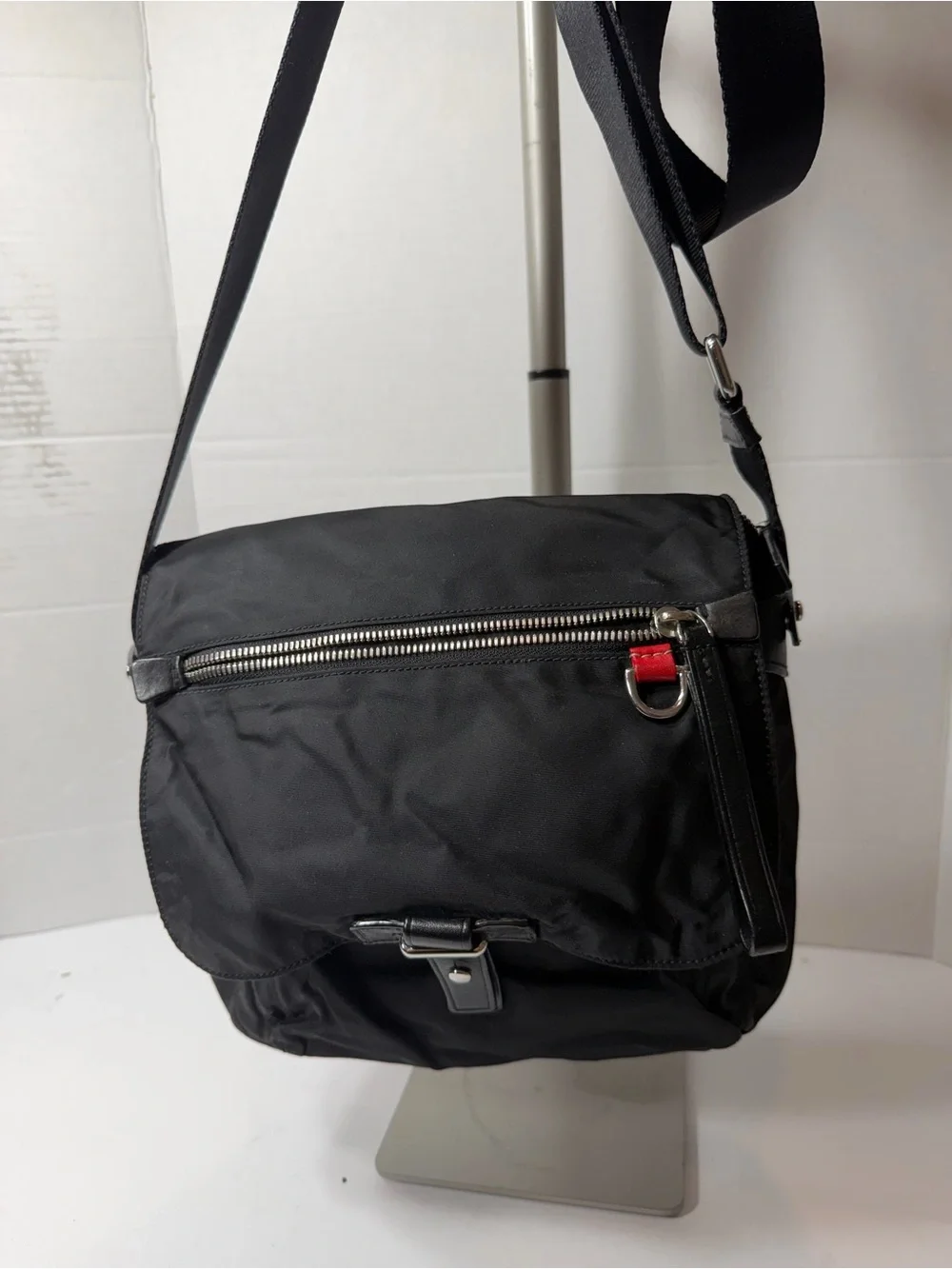 TUMI Black Men's Crossbody Messenger Bag nylon